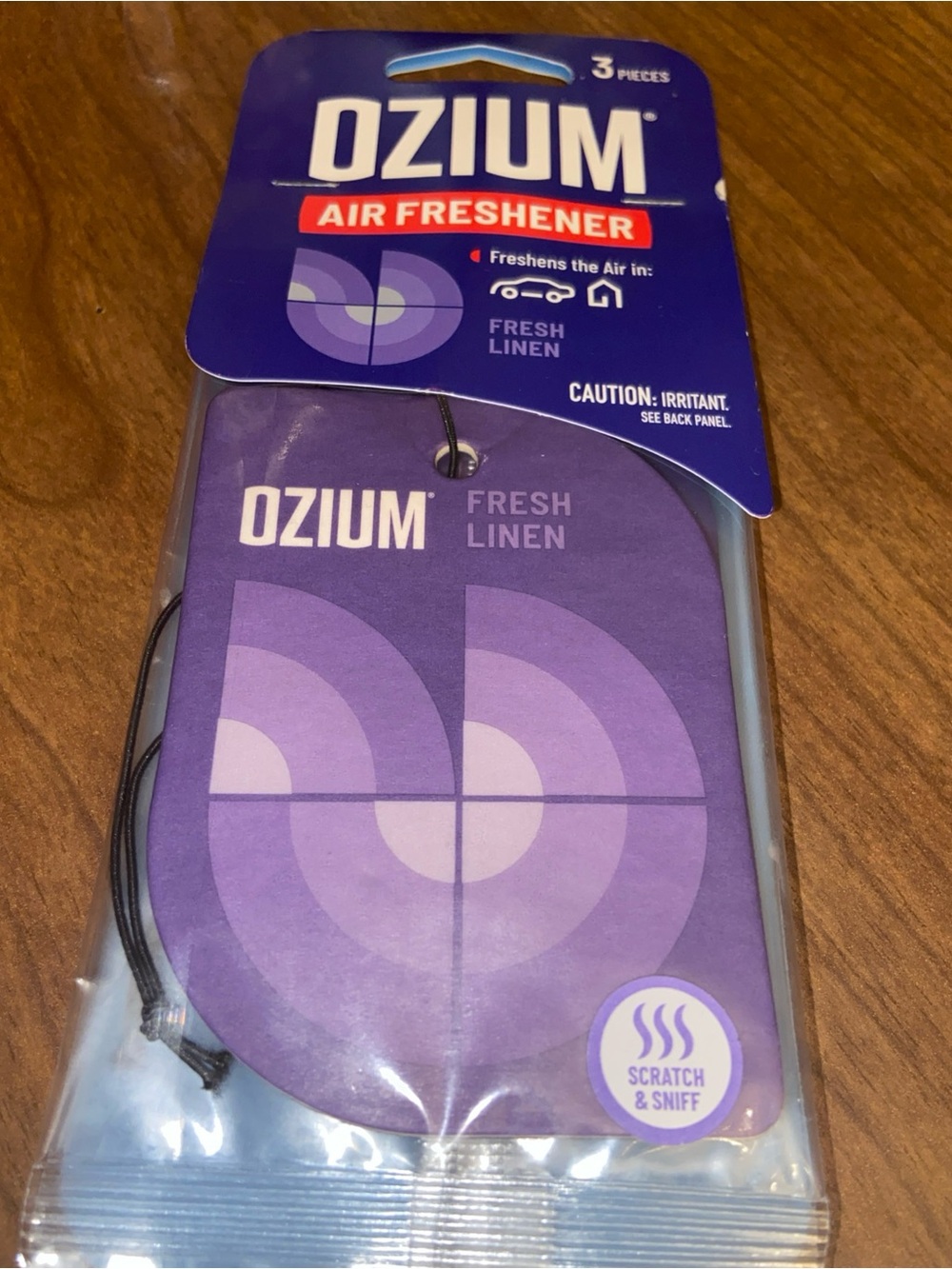Ozium Air Freshener 3 Pieces In Fresh Linen Purple.